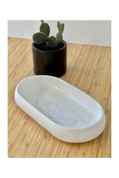 ACAR Bianco Perla Oval Derin Tabak