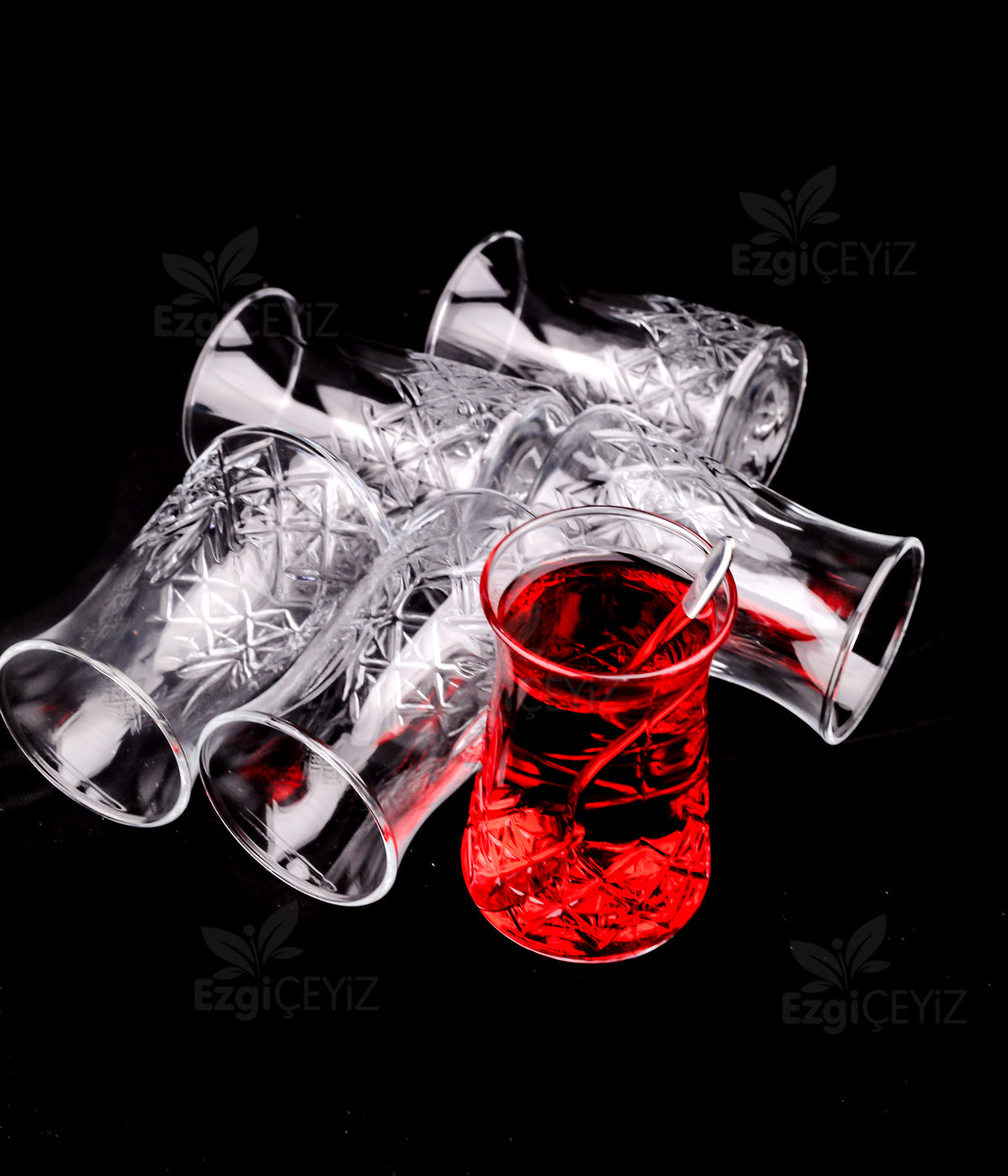 Paşabahçe 12'li Timeless Çay Bardağı Kristal Kesme Bardak