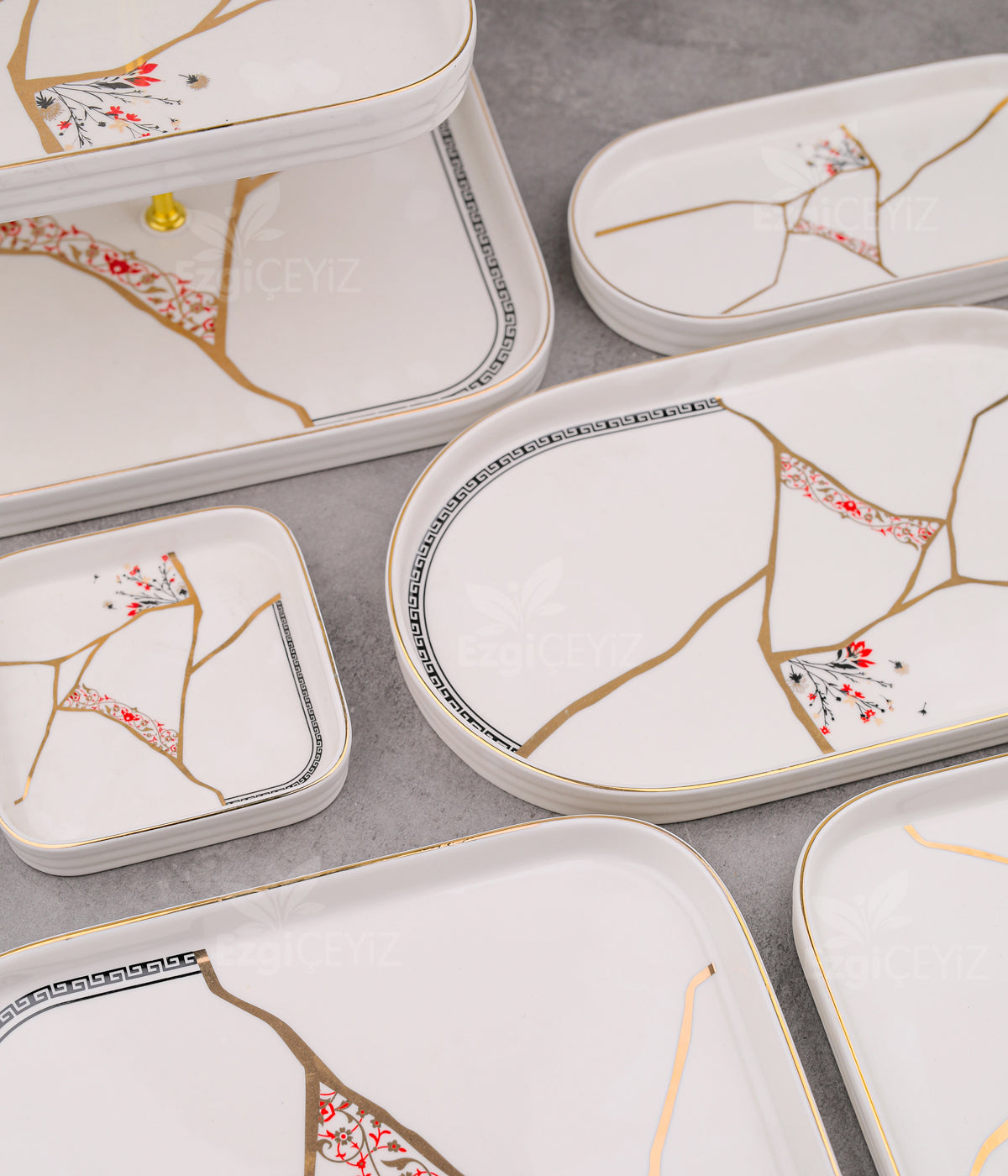 Acar Kintsugi Star 6 Kişilik 25 Parça Brunch Set