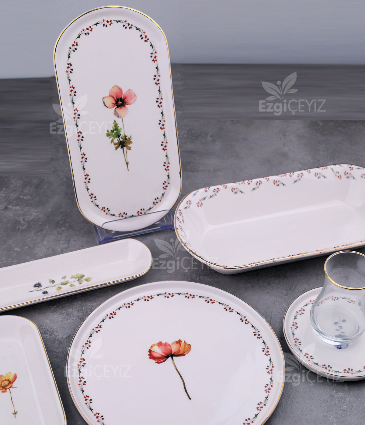 Acar Talitha 6 Kişilik 31 Parça Kahvaltı Takımı