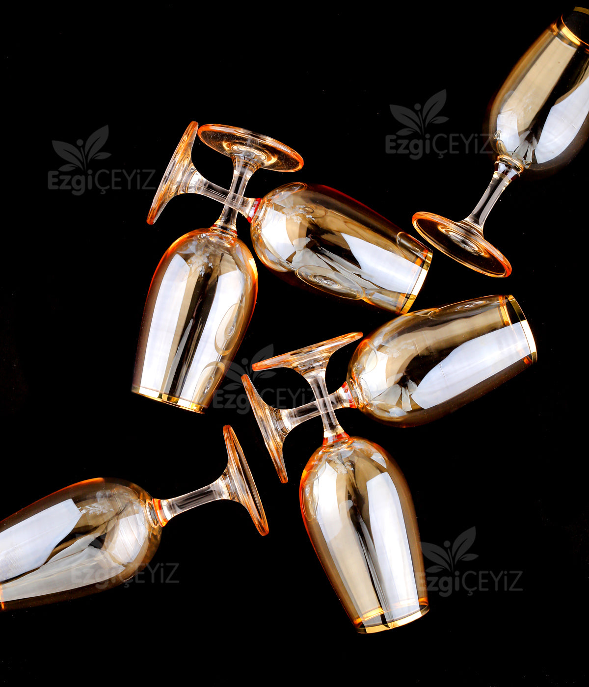 Elegance Honey Takımı 6'lı Kehribar Meşrubat Bardağı