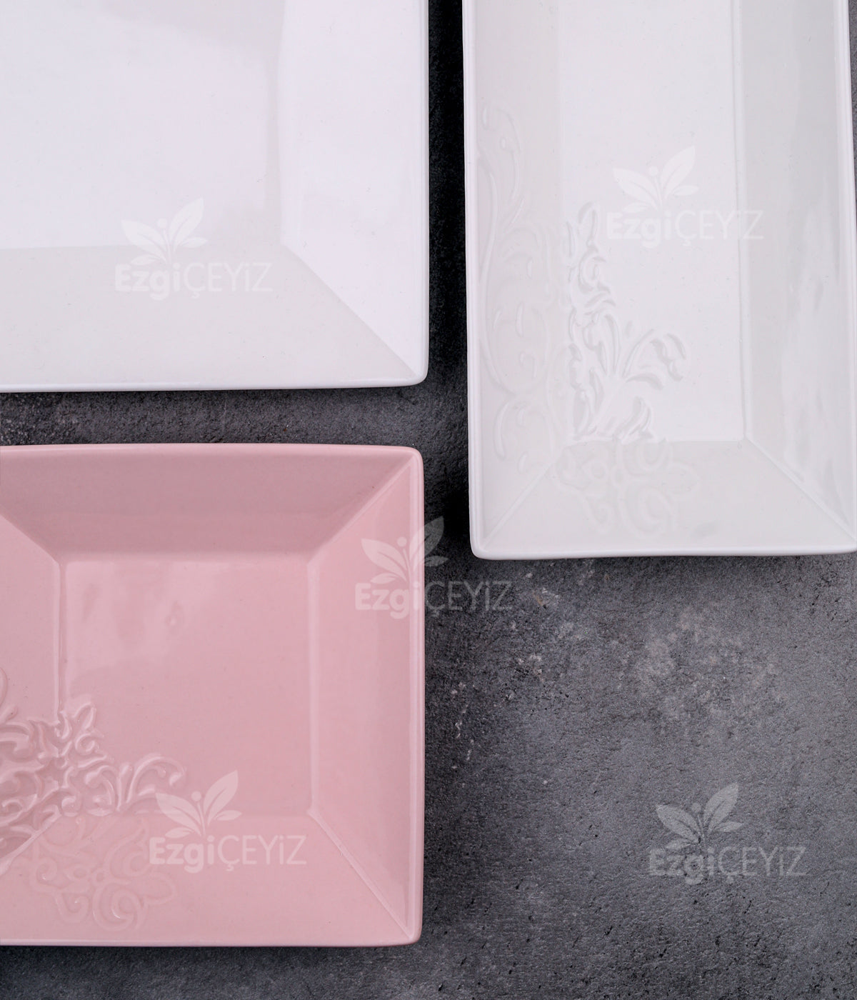 Karaca Forever Bone Trend Emboss Porselen 6 Kişilik 32 Parça Kahvaltı Takımı Pink