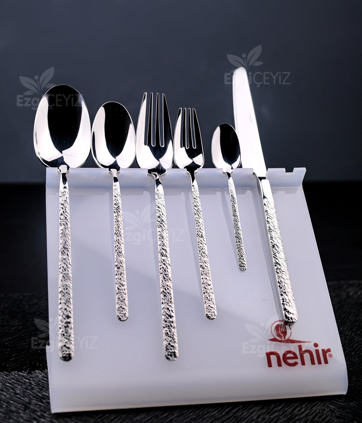Nehir Lyon Sade 12 Kişilik 72 Parça Kutulu Çatal Kaşık Bıçak Takımı