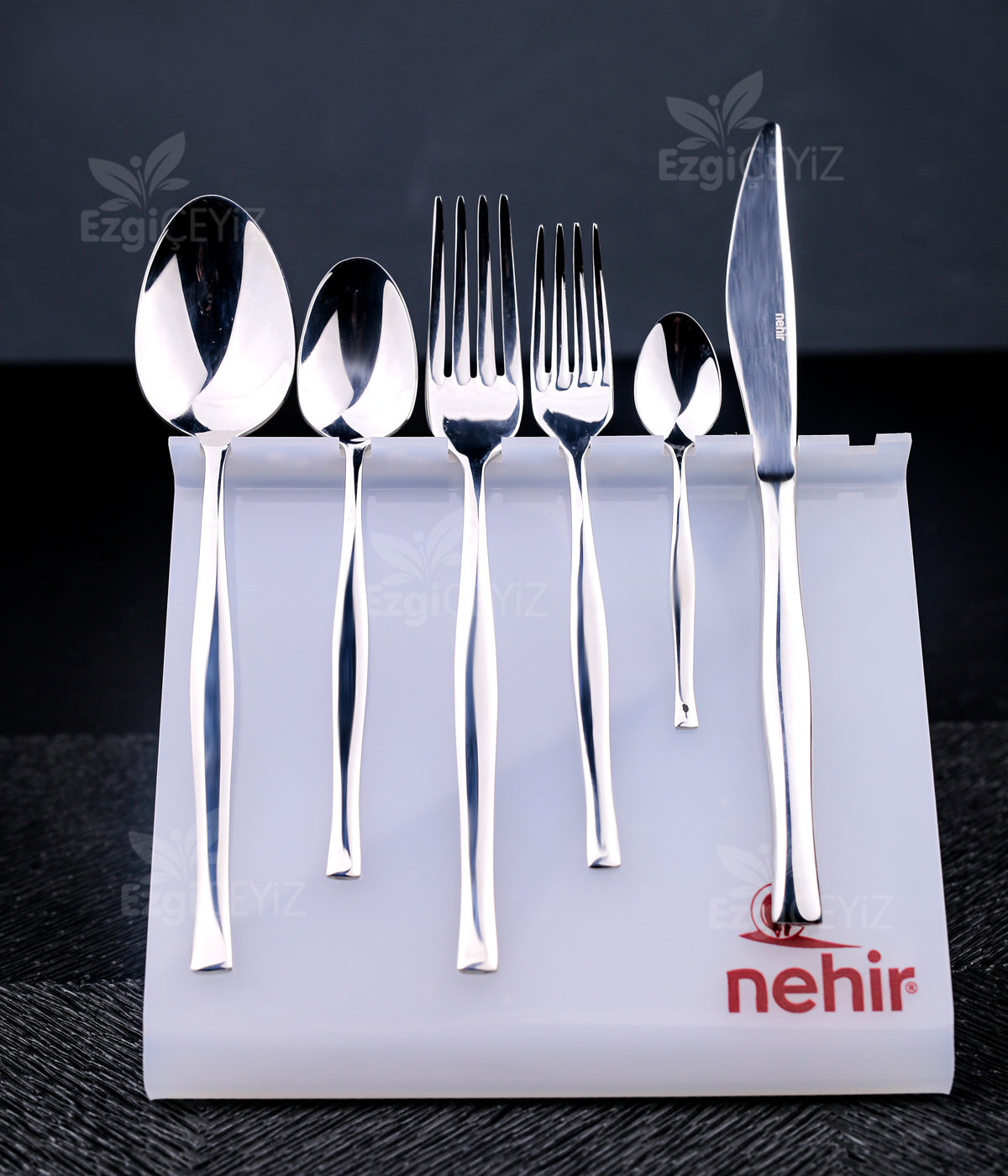 Nehir Zarif Sade 12 Kişilik 72 Parça Paslanmaz Çelik Bıçak Kaşık Bıçak
