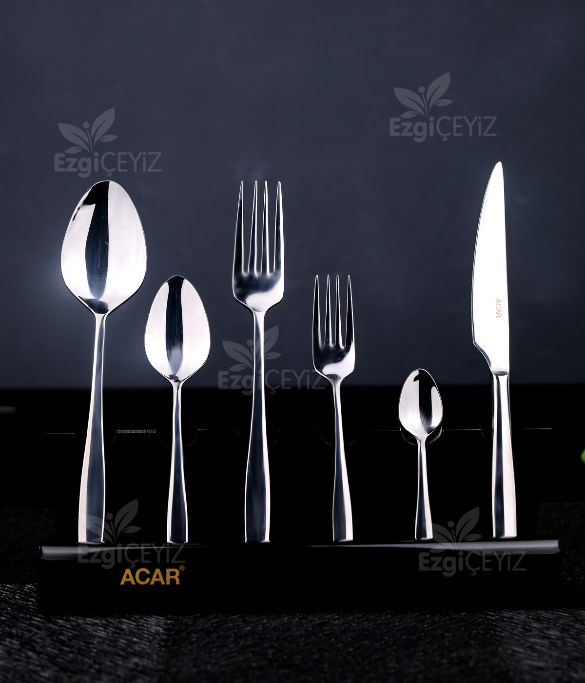 ACAR Nova 12 Kişilik 72 Parça Silver Çatal Kaşık Bıçak Takımı