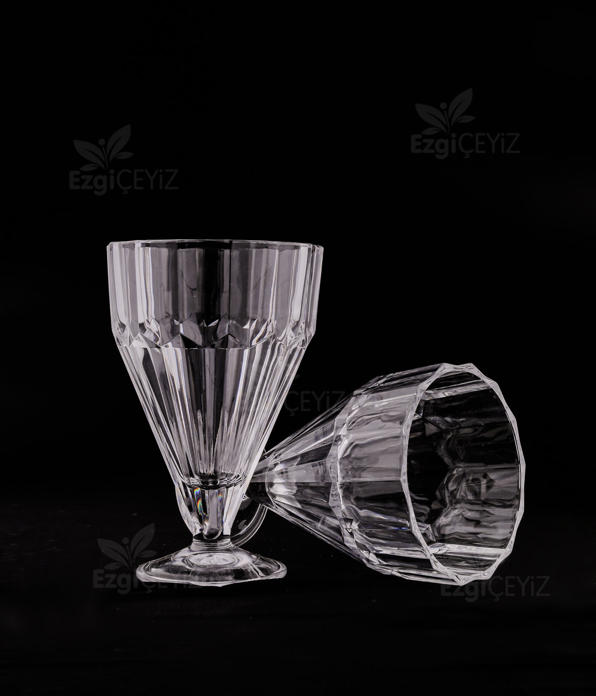 Paşabahçe Pleats 2'li Kristal Dondurmalık