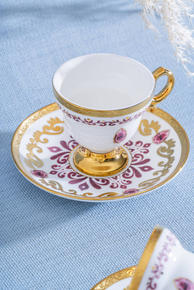 Acar - Kleodora 6 Kişilik Kahve Fincan Takımı - 90 ml