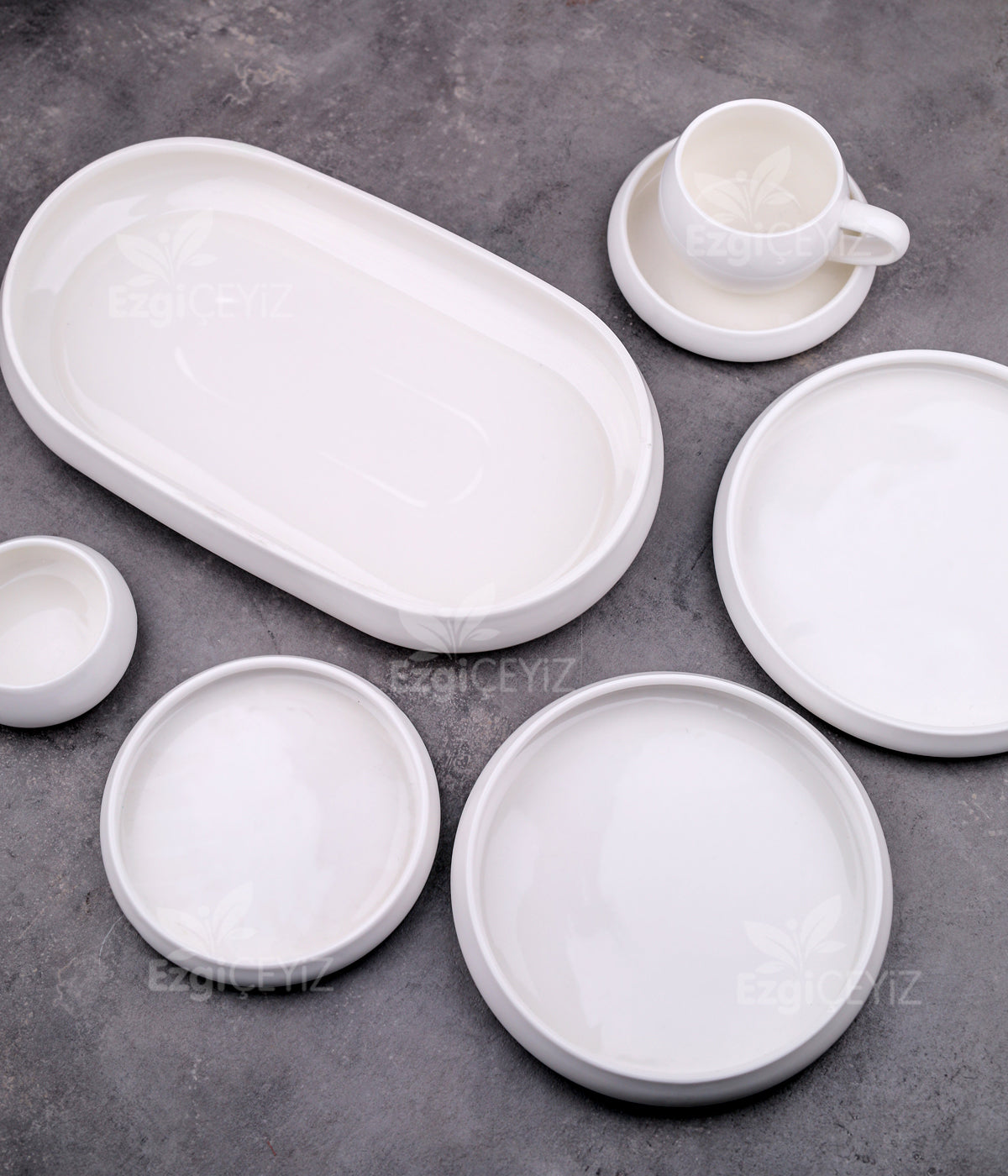 Acar Bianco Perla 6 Kişilik 33 Parça Kahvaltı Takımı