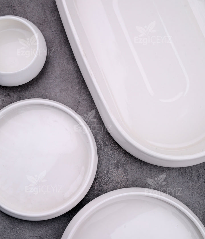 Acar Bianco Perla 6 Kişilik 33 Parça Kahvaltı Takımı