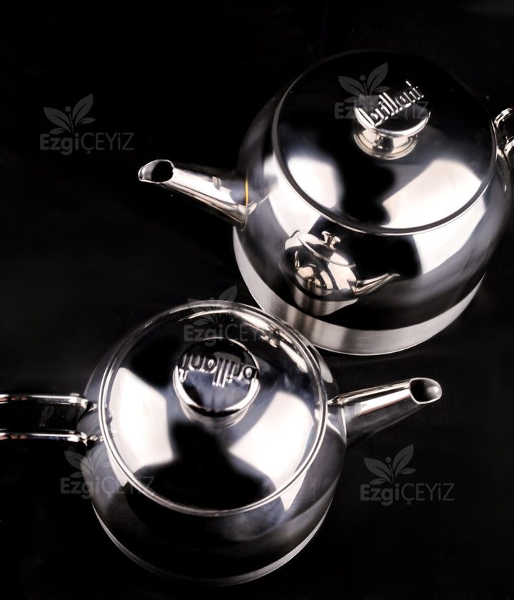 Brillant Mizar Mini Boy Inox Kulp Paslanmaz Çelik Çaydanlık