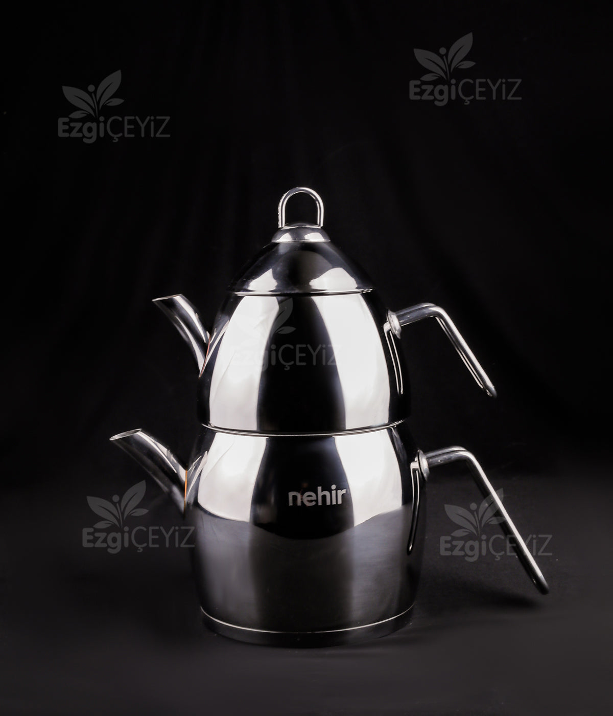 Nehir Florina Maxi Büyük Boy Paslanmaz Çelik 1.15-2.25 Lt. Çaydanlık Takımı