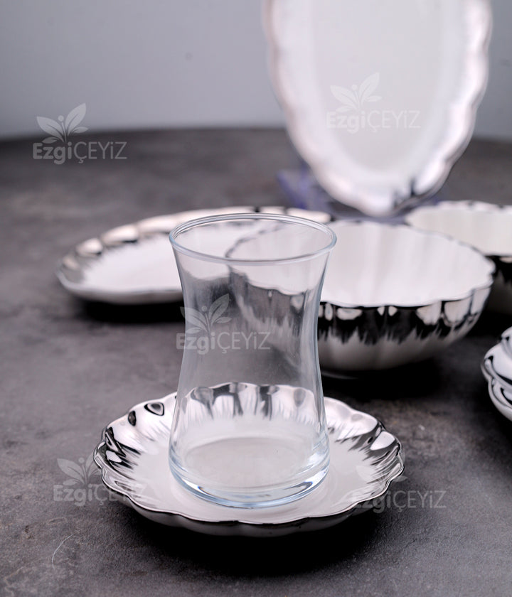 Marlene Silver 6 Kişilik 37 Parça Kahvaltı Takımı