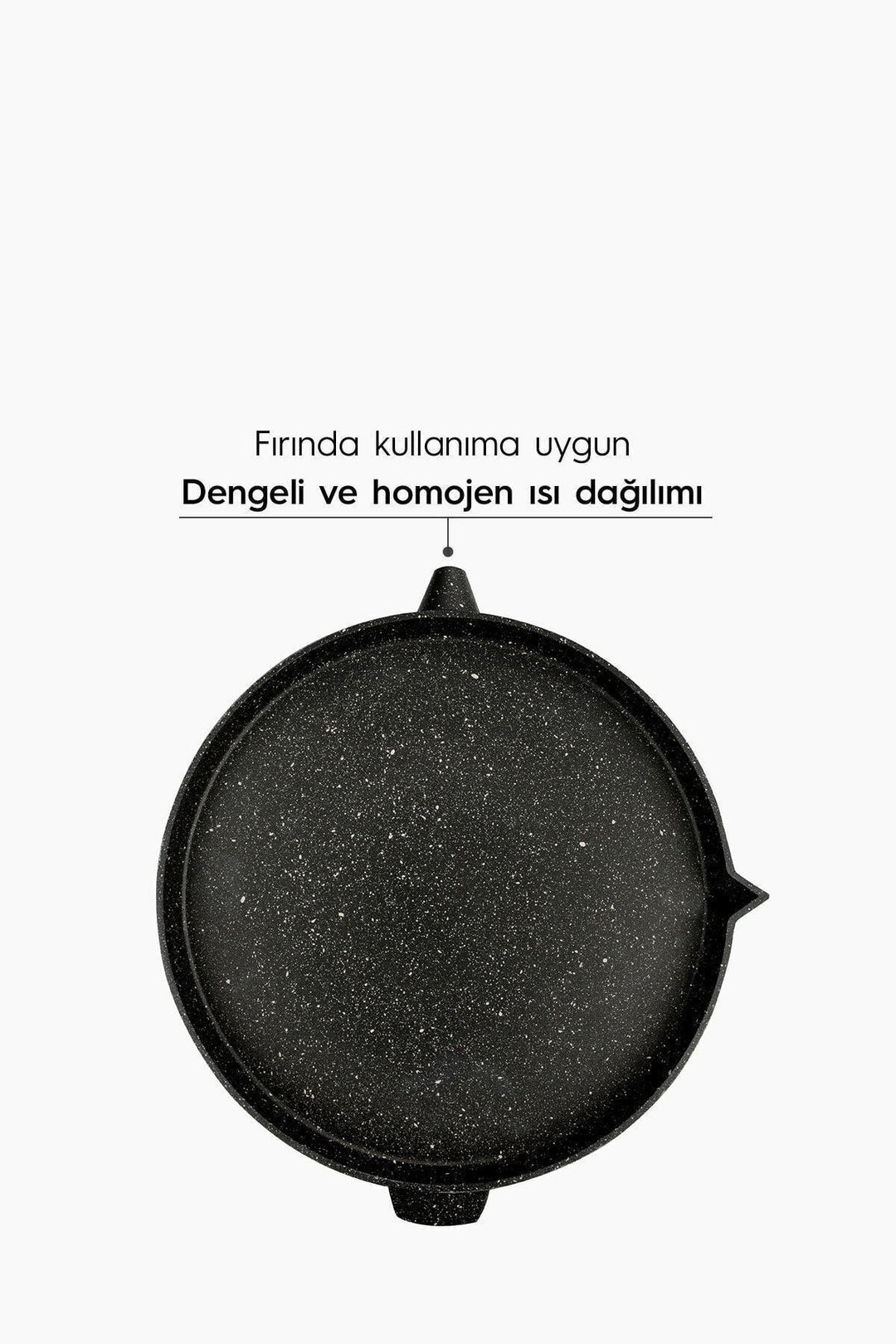 Nehir marka 36 cm granit döküm gözleme tavası