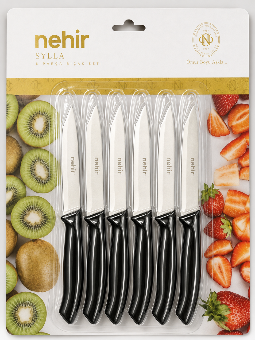Nehir 6 parça meyve bıçak seti