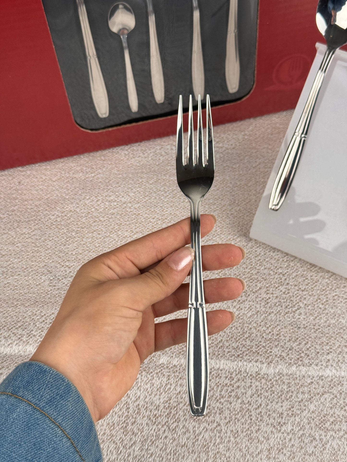Nehir marka 60 parça 18/10 304 kalite paslanmaz çelik çatal kaşık seti