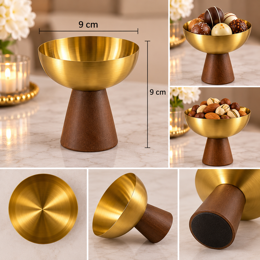 Akasya Ayaklı Gold Sunumluk