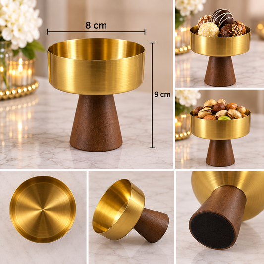 Akasya Ayaklı Gold Sunumluk