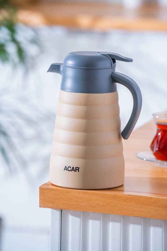 Acar-Karat X Paslanmaz Çelik Boğum Detaylı Termos Yeşil - 1.5 L