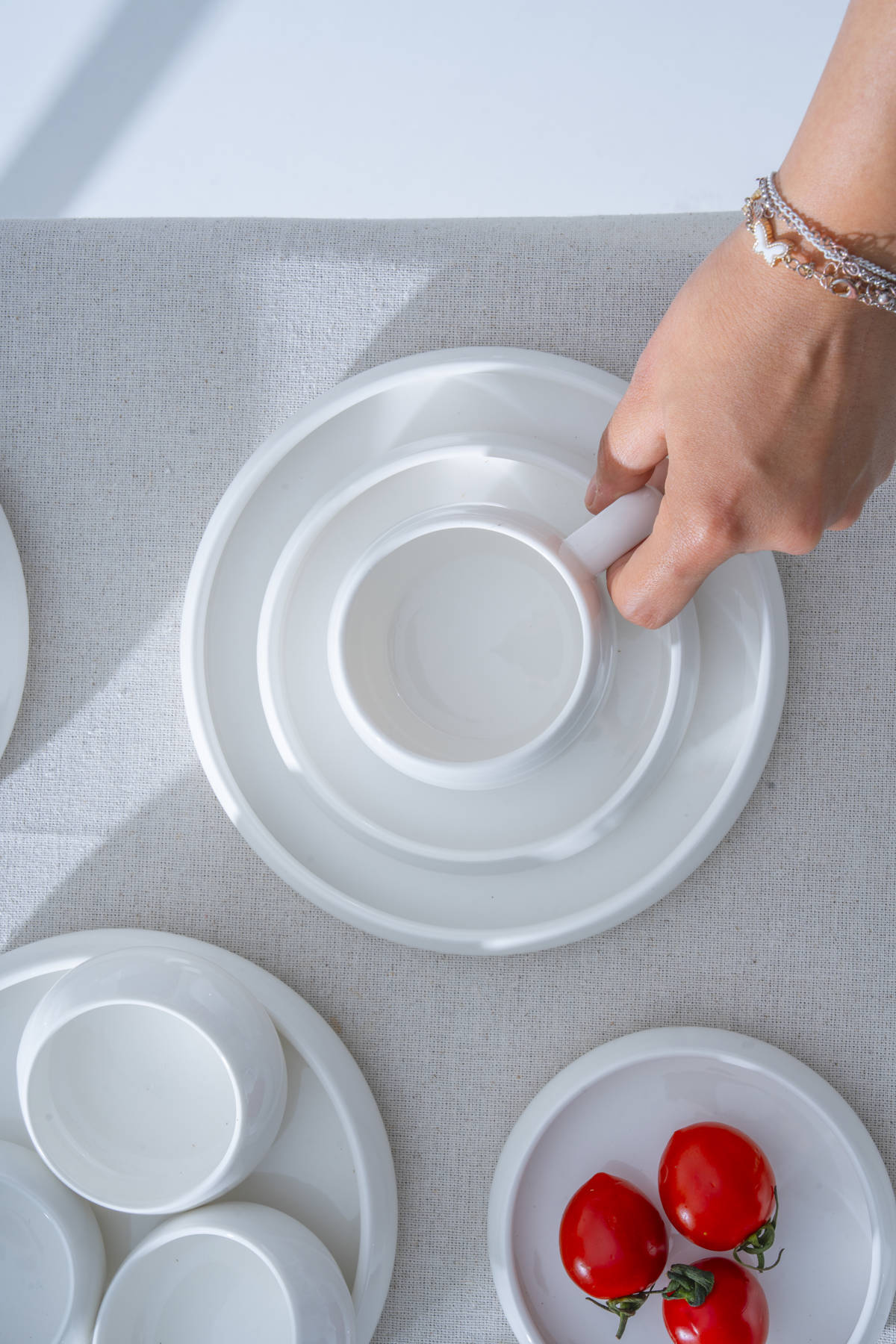Acar Bianco Perla 6 Kişilik 33 Parça Kahvaltı Takımı