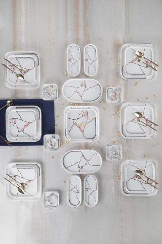 Acar Kintsugi Star 6 Kişilik 25 Parça Brunch Set